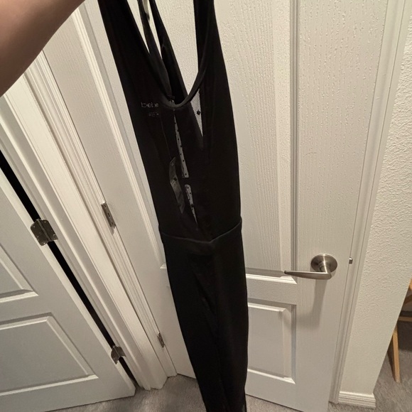 Bebe Black Tulle Detail Dress Medium - Picture 3 of 6